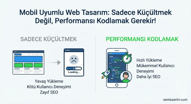 Mobil Uyumlu Web Tasarım;  Sadece Küçültmek Değil, Performansı Kodlamak Gerekir!