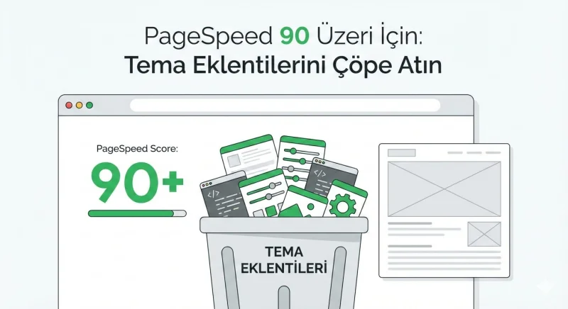 PageSpeed 90+ Almak İçin Tema Eklentilerini Çöpe Atın!